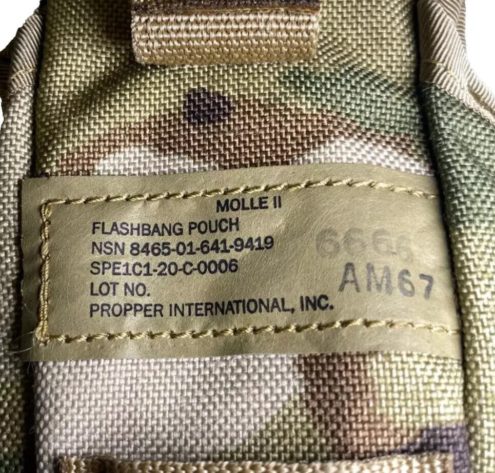 USGI Military OCP Multicam Flashbang Grenade Pouch Case - US Army - MINT