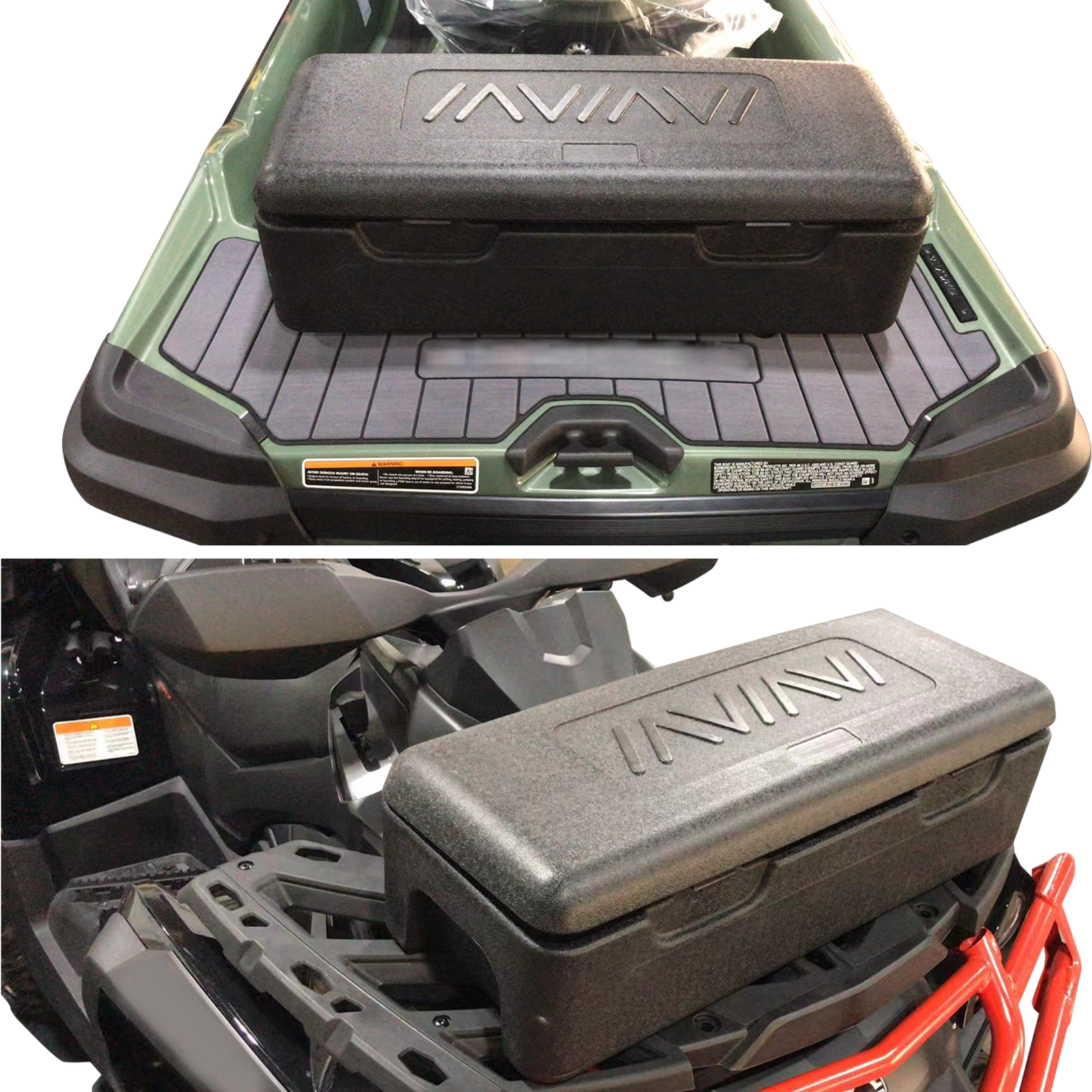 Universal ATV Rack Front Basket UTV Rear Cargo Storage box Trunk 29x13x9 inches