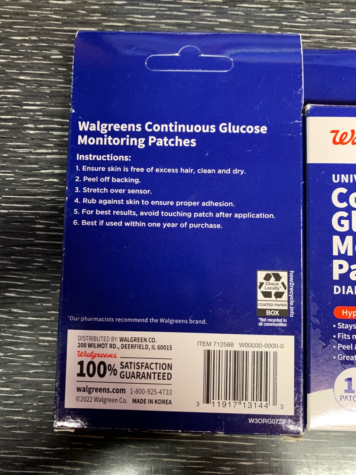 Walgreen's CGM Continuous Glucose Monitor Patches Diabetic Patch Tape--LOT OF 2