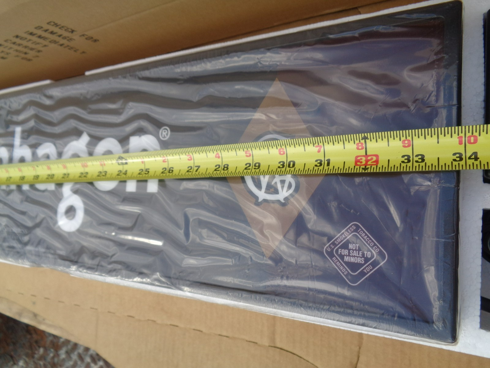 COPENHAGEN CHEWING TABACCO LIGHT UP SIGN - ORIGINAL - 34 X 7.5 BRAND NEW COOL