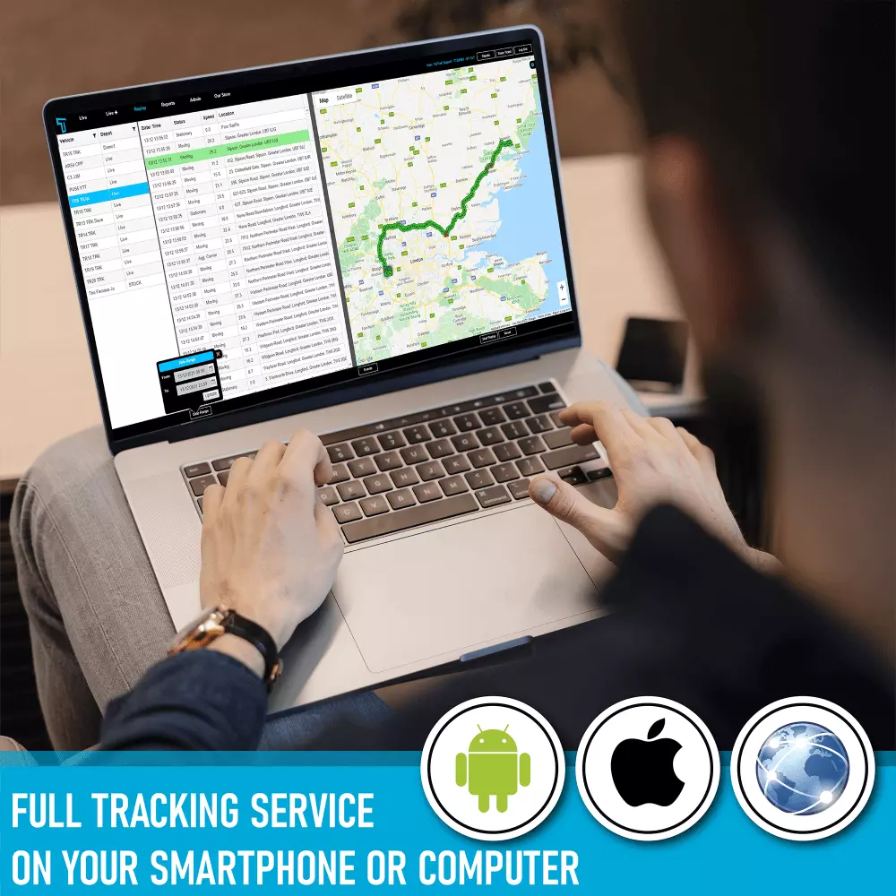 TruTrak 4G GPS Tracker Real Time Vehicle Van Motorbike Caravan Car Tracking PAYG