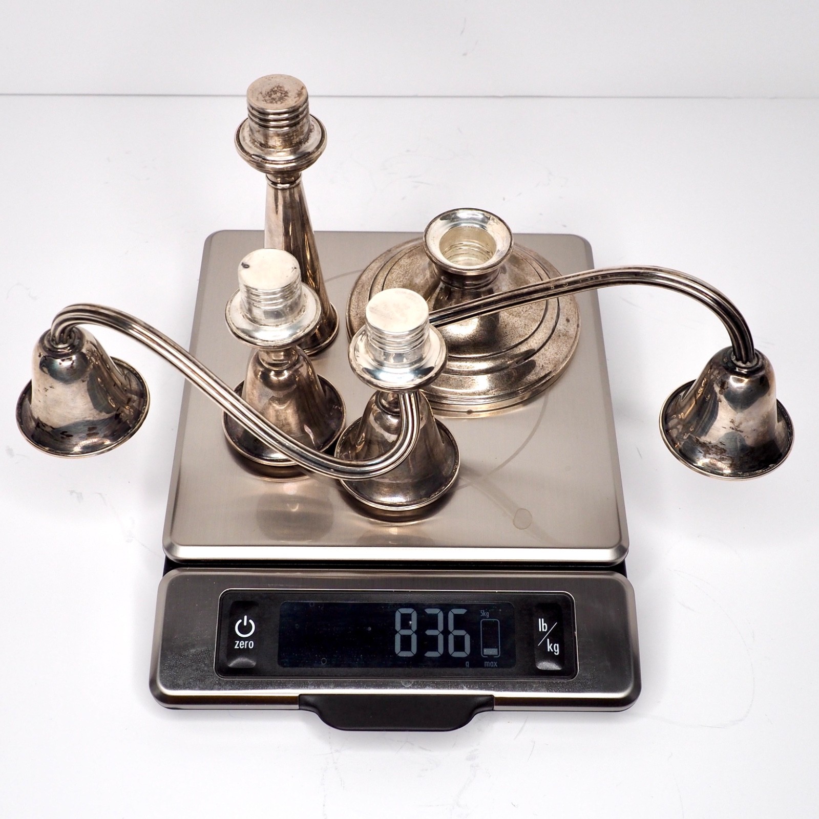 Sterling Silver Vintage Gorham Candelabra Candle Holder 808/1 $SILVER$ ~836g~