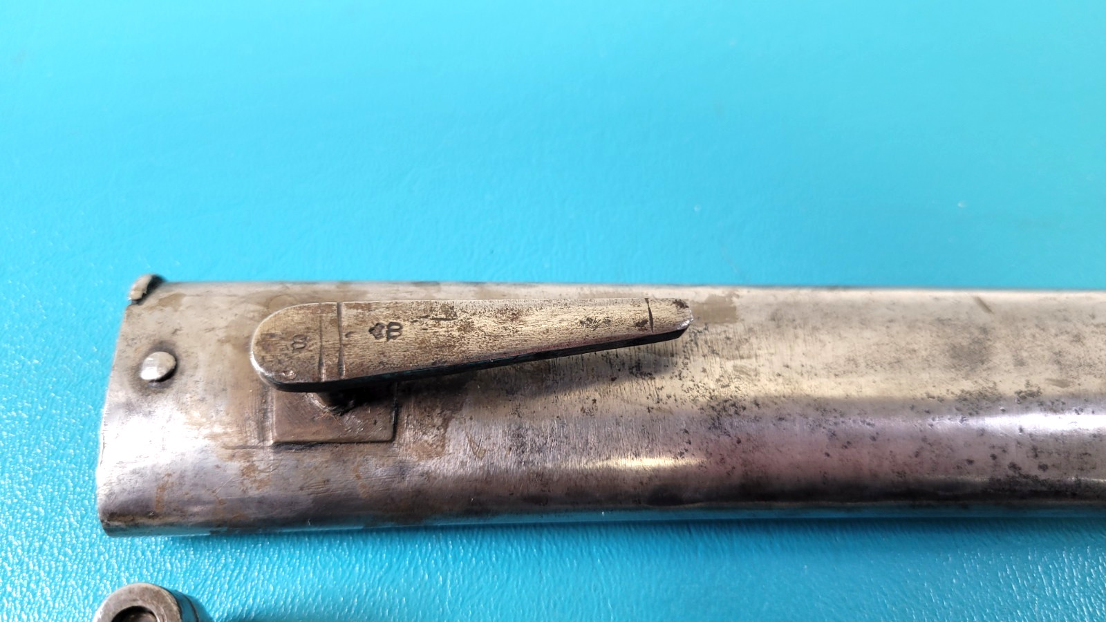 WWI German French Captured Model 1866 Chassepot Bayonet + Sheath Regt Mrk TR670