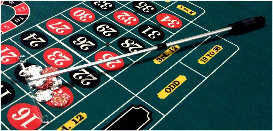 High Quality Casino Roulette Adjustable Telescopic Rake With 8" Acrylic Scoop *