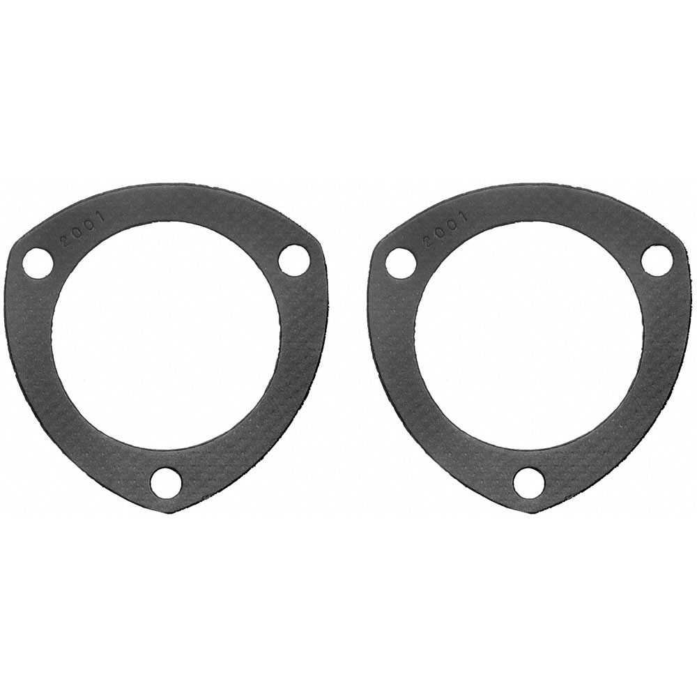Fel-Pro Header Collector Gasket 2001; Performance Steel Core 3-bolt 3 in., Pair