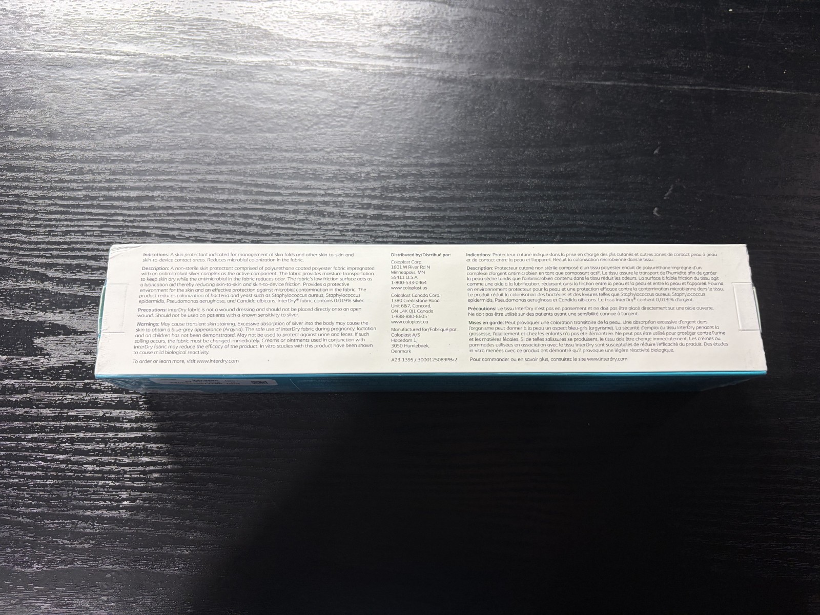 Coloplast InterDry Textile w/ Antimicrobial Silver Complex 10x144 - EXP 4/31/26