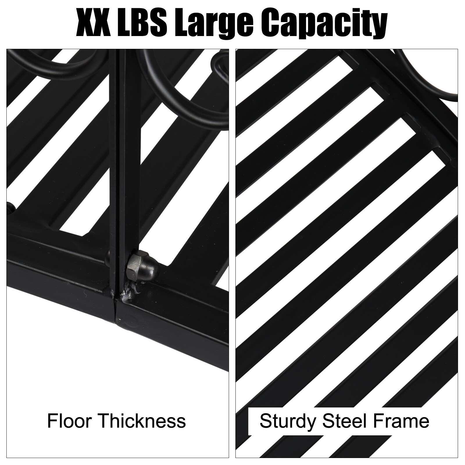 4 Foot Curved Outdoor Metal Bridge Decorative Pond Garden FootBridge Black Matte