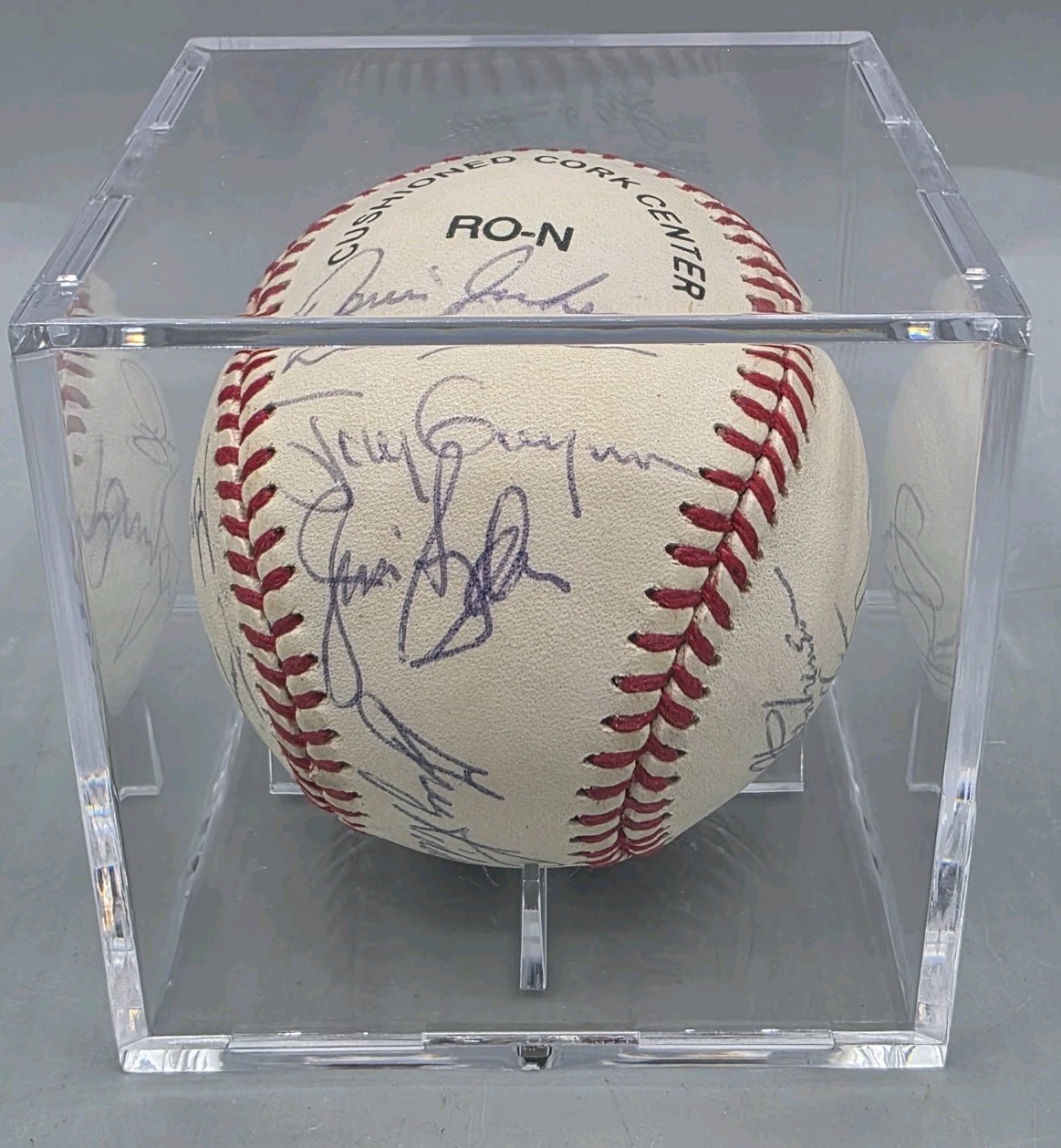 1991 San Diego Padres Team Autographed Baseball - 12 Signatures - Tony Gwynn