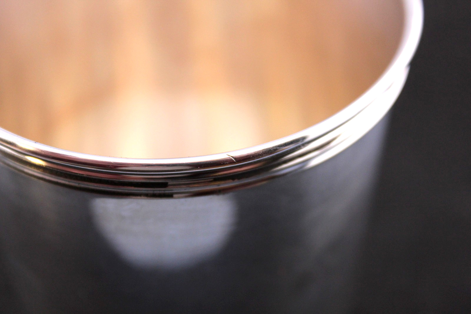 VINTAGE MANCHESTER 3759S STERLING SILVER JULEP CUP 3 3/4 INCHES TALL NO MONOGRAM