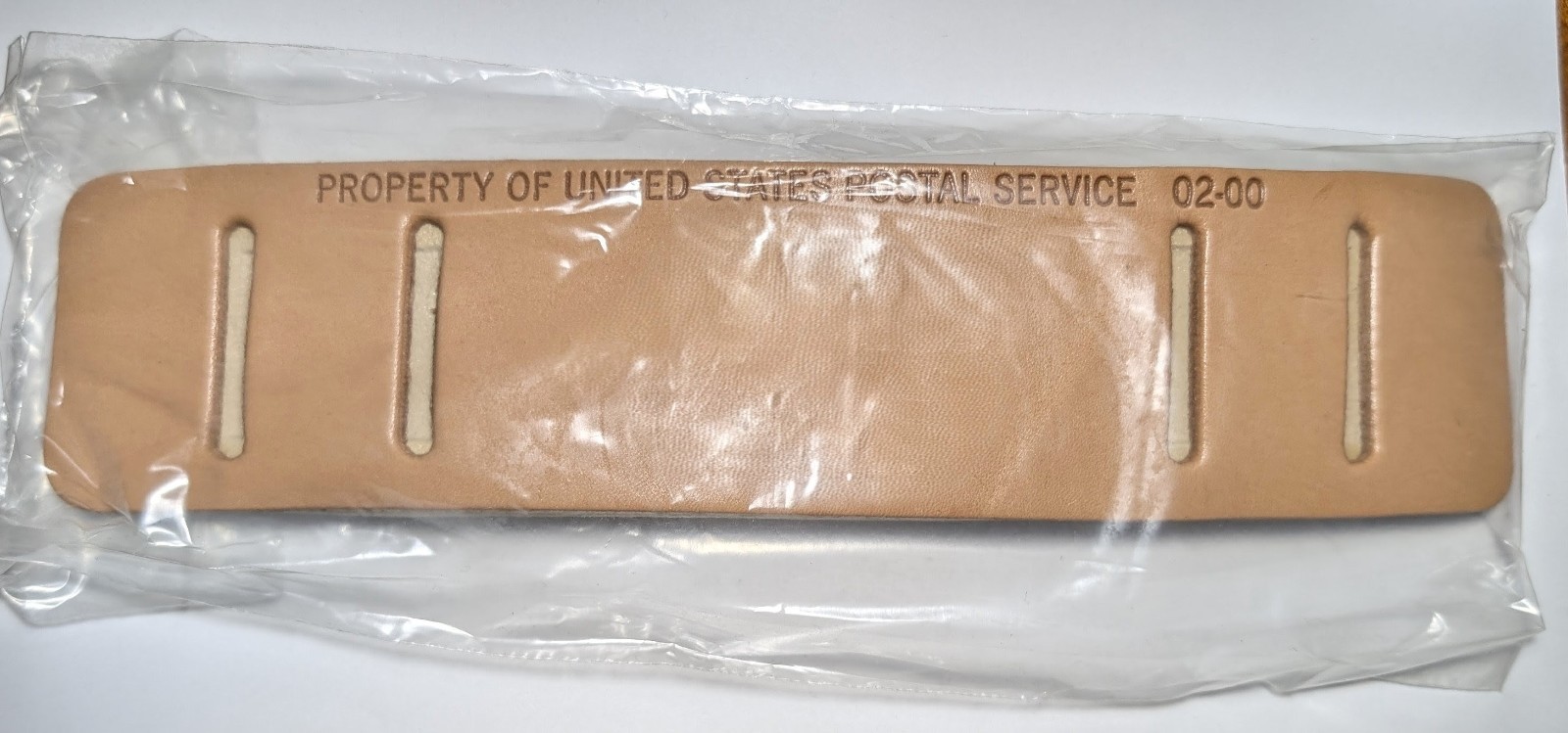 USPS Leather Shoulder Strap Pad Messenger Bag Accessory Mail Carrier Vtg 02/2000