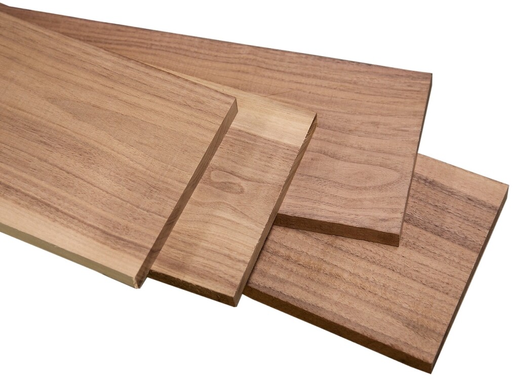 4 BLACK WALNUT 3/4" x 4" x 36" Lumber Wood Boards KILN DRY DIY Shelf Sign Craft
