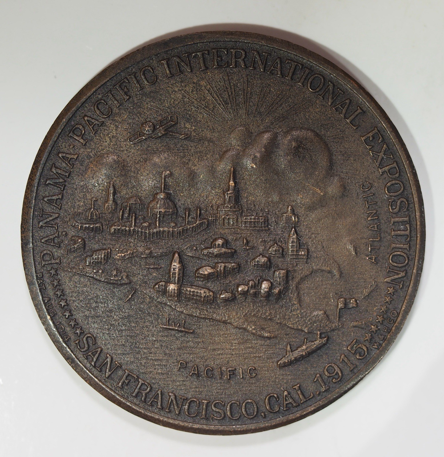 1915 San Francisco, Panama Pacific Expo HK-421, Medal, Glory To America