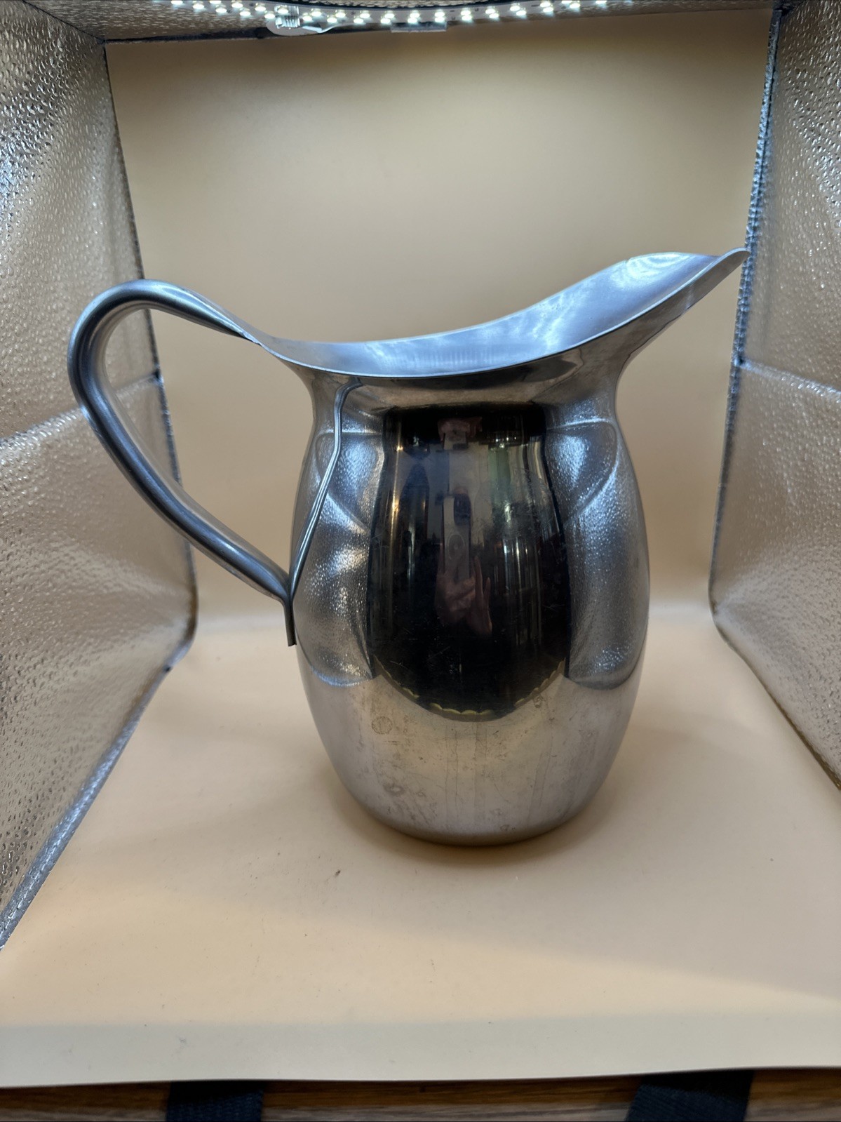 Stainless Steel Water Pitcher US 8” Tall