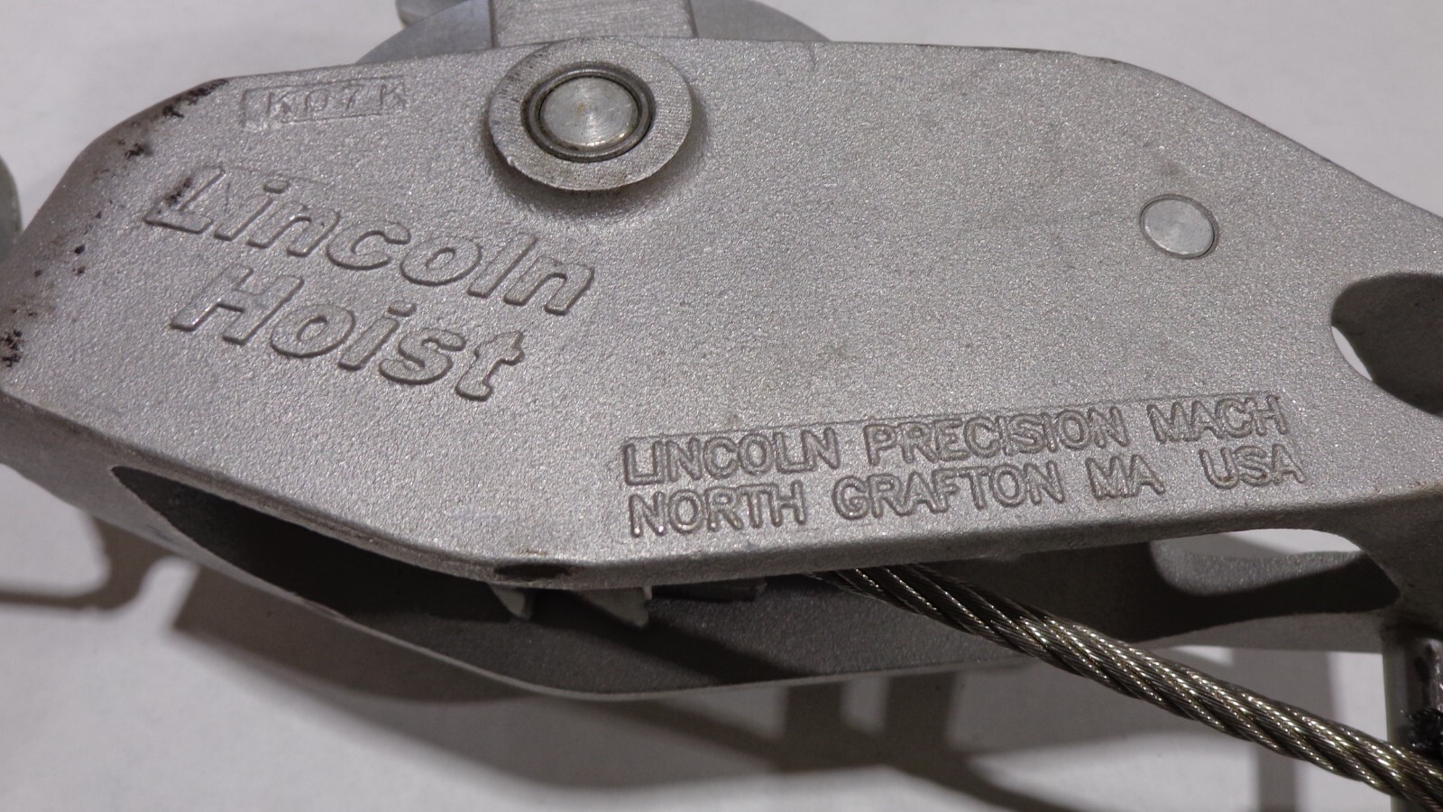 Lincoln LUG-ALL 3/4 Ton Single Line Cable Hoist, Come-Along, 1/4 Stainless Cable