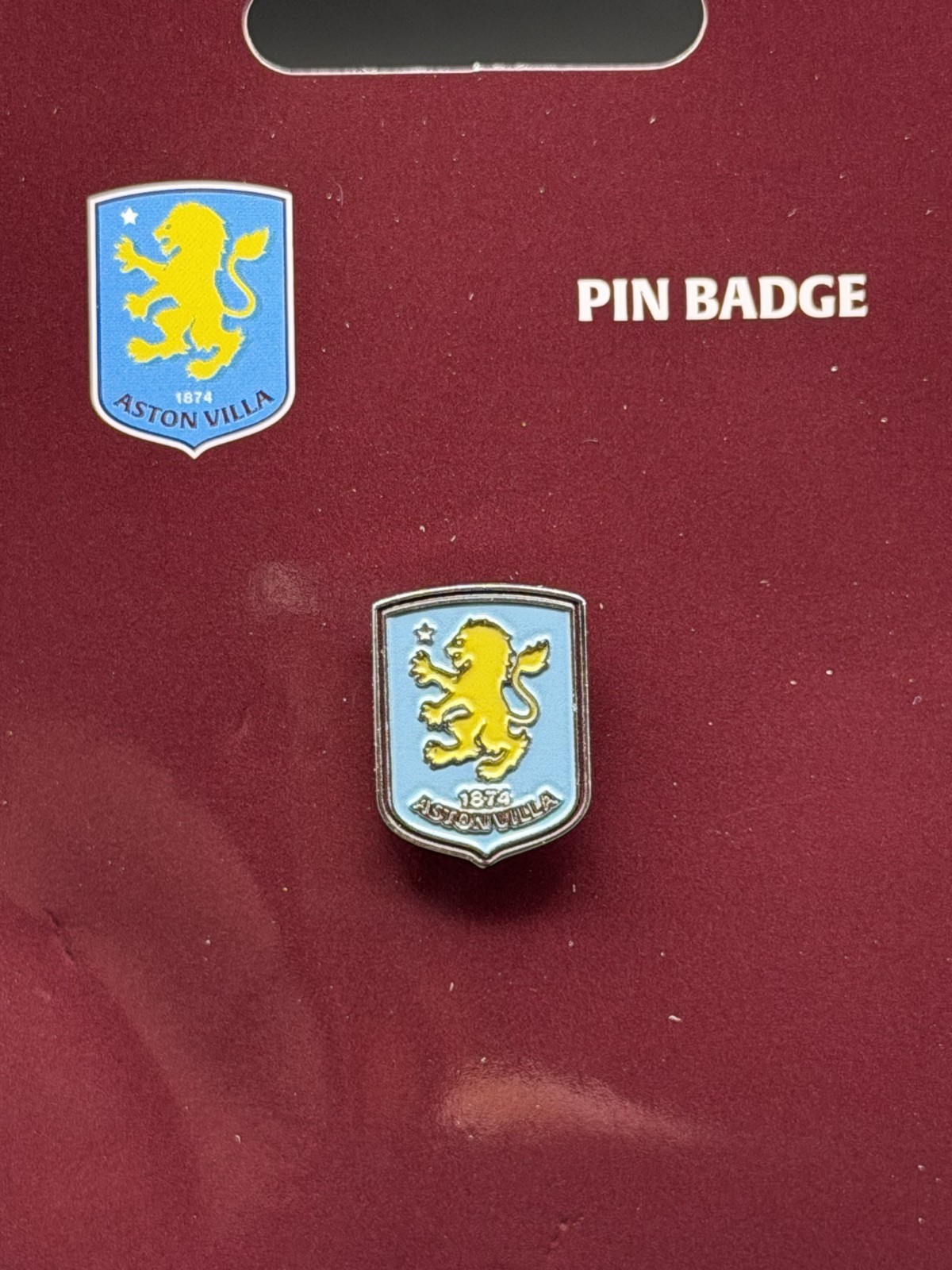 Aston Villa FC - Enamel Pin Brooch Pin Lapel Pin - Officially Licensed