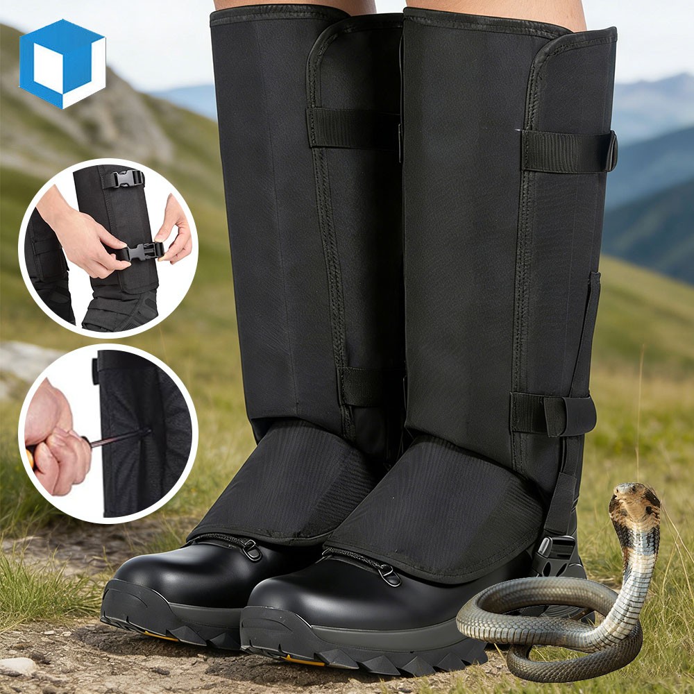 Outdoor Snake Gaiters Adjustable Anti-Bite Leg Guards Waterproof Chap Protector