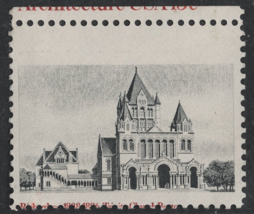 US 1980 SCOTT #183 MAJOR REGISTRATION ERROR TRINITY CHURCH MISSING INSCRIPTION