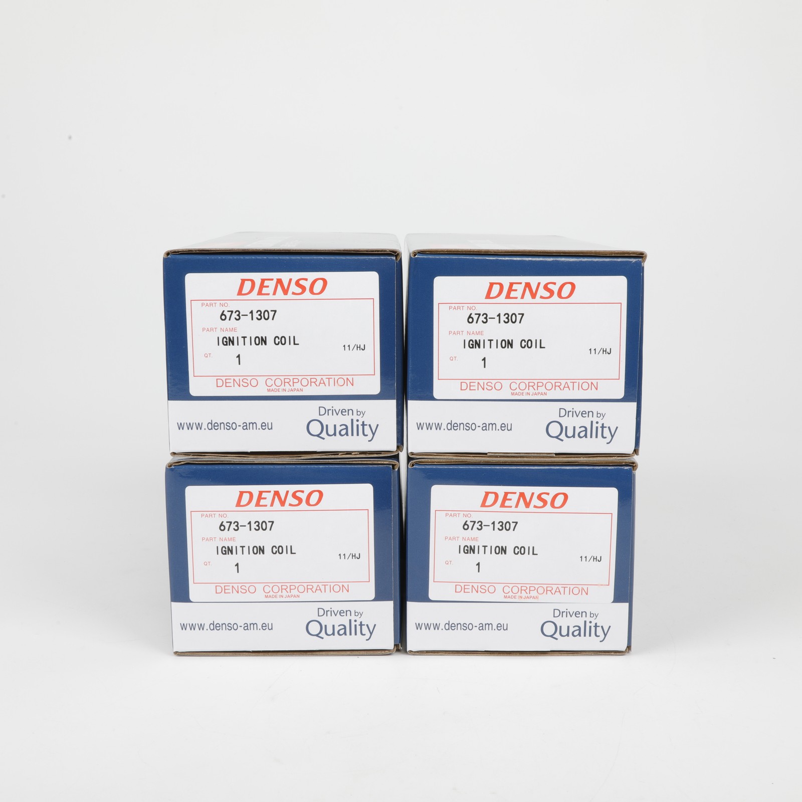 4PCS DENSO 90919-02244 673-1307 Ignition Coils For 2001-2008 Toyota Rav4 2.4L L4