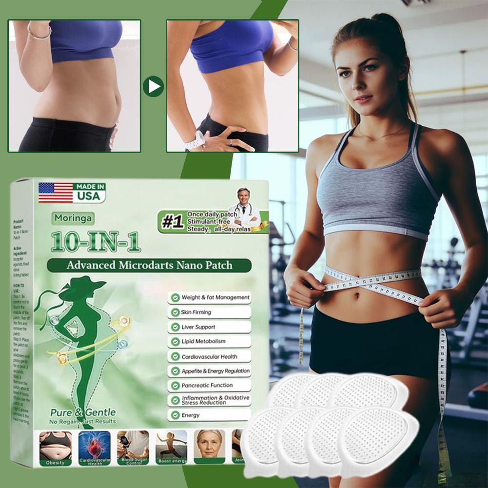 6 BOX Moringa Berberine - 10 in 1 Advanced Metabolic Nano Microneedle -Patches