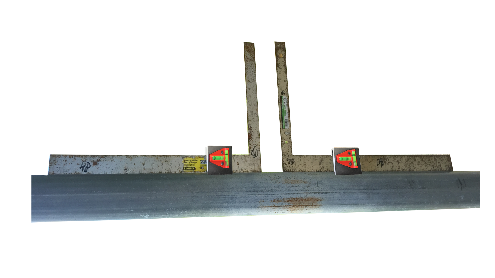 Pipefitters Square Holder & Combo Level Tools V2 ( Metallic Silver)