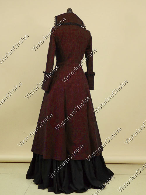 Victorian Steampunk Penny Dreadful Military Gothic Dress Halloween Costume 176