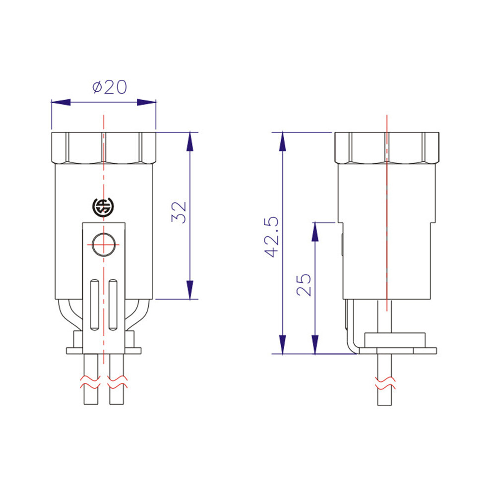 5-20PCS E12 Lamp Holder Light Socket Candelabra Bulb Sockets With 6" Wire