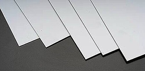 Plastruct Gray Sheet ABS .020 (5) - Model Scratch Building Plastic Sheets