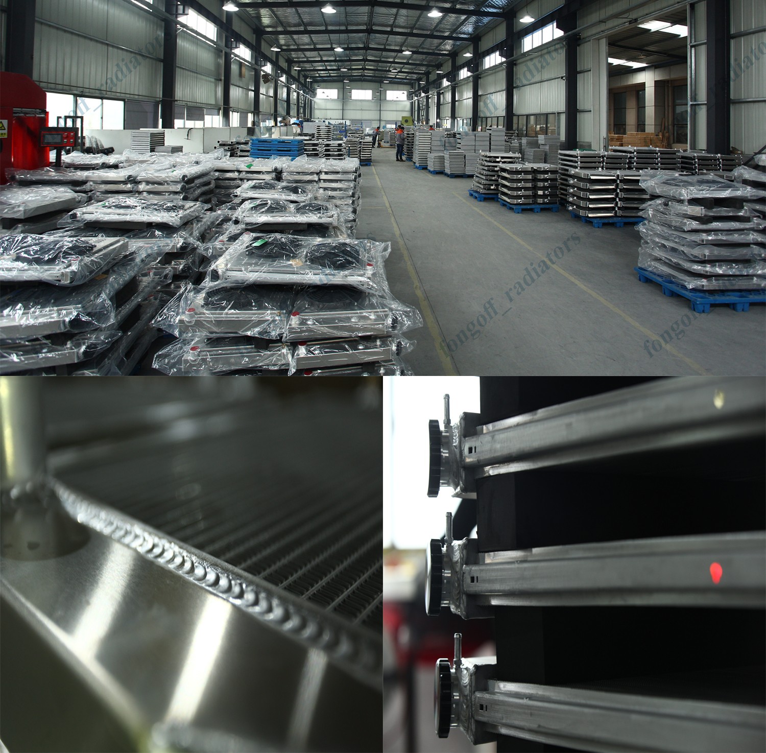 Aluminum Transmission Oil Cooler Shroud+2x 6'' 120W Fan For Tru-Cool 40000 GVW