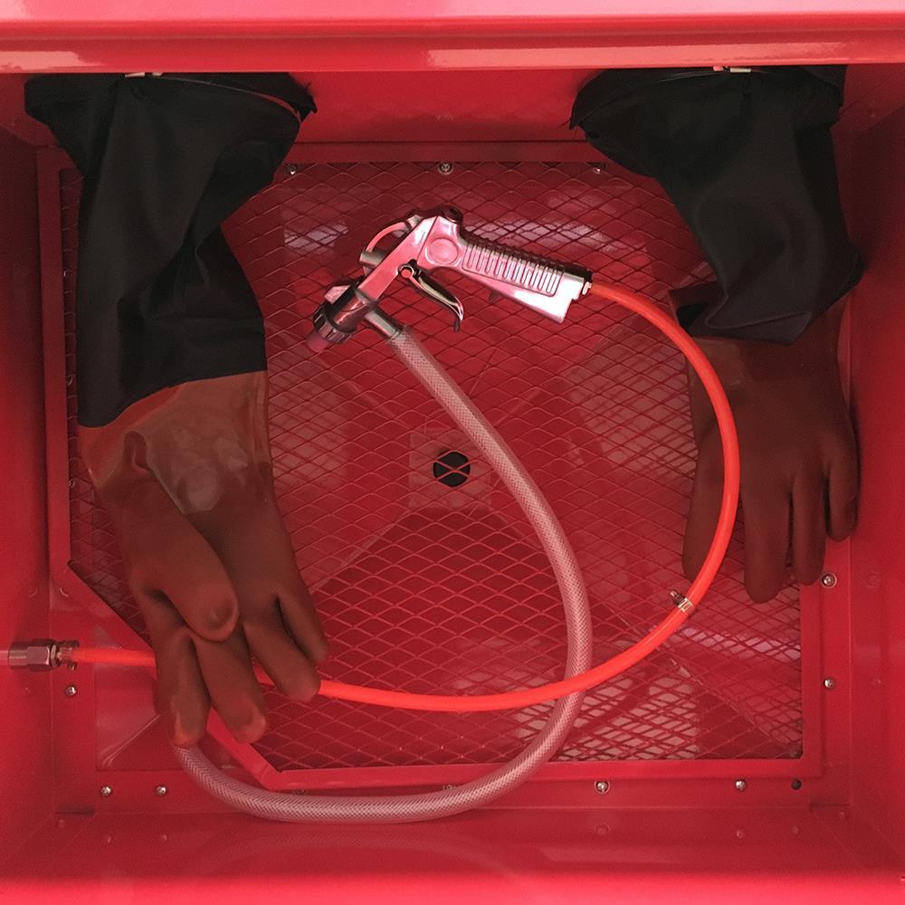 Sandblasting Cabinet 80psi Portable Benchtop Sand Blaster Cabinet Kit 25Gallon