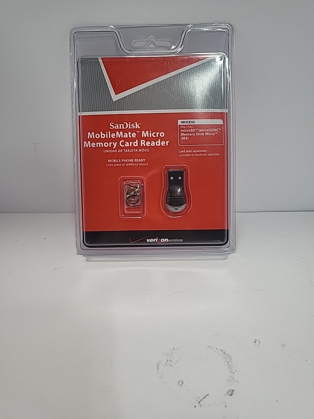 SanDisk MobileMate Micro Memory Card Reader Verizon SDDR-121S-V11M Mobile Phone