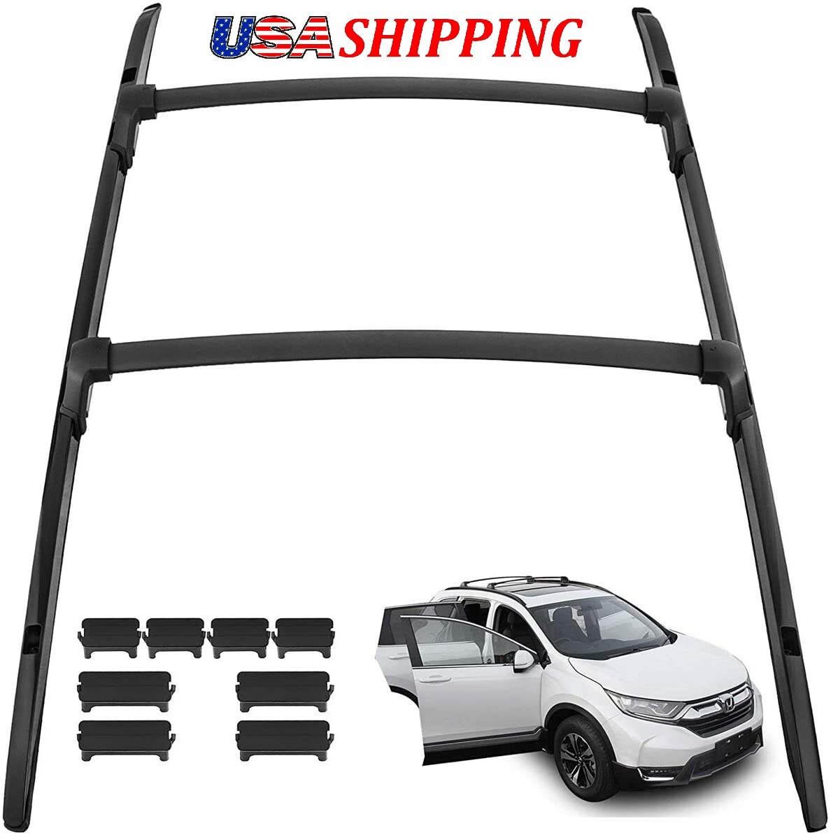 For Honda CRV CR-V 2017-2022 Roof Rack Side Rail Cross Bars Crossbars Top Cargo