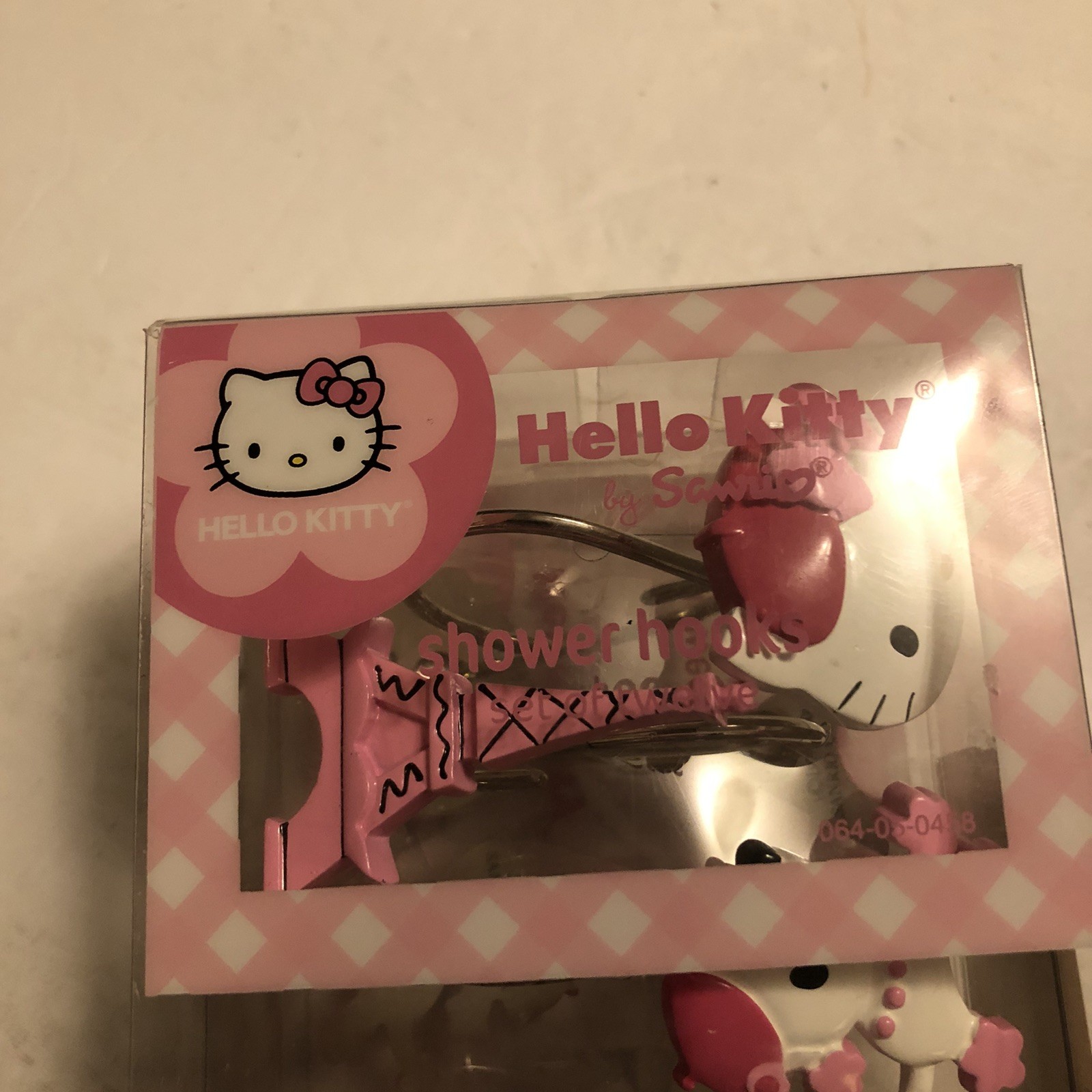 Sanrio Hello Kitty Bonjour Paris Eiffel Tower Poodles Shower Curtain Hooks @C