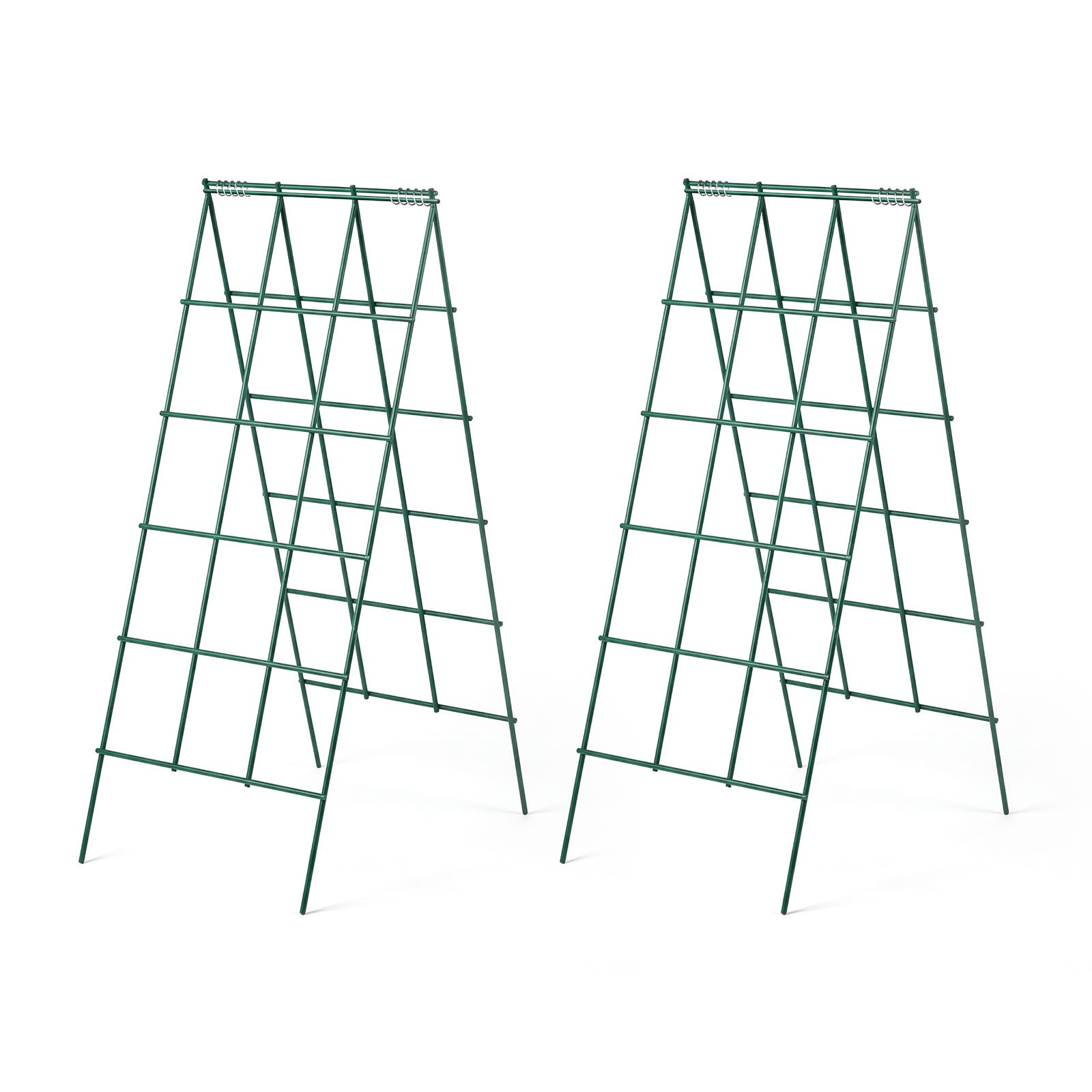 VEVOR Cucumber Trellis 4 Pack A-Frame Metal for Raised Bed Vines 46.06x18.11 in