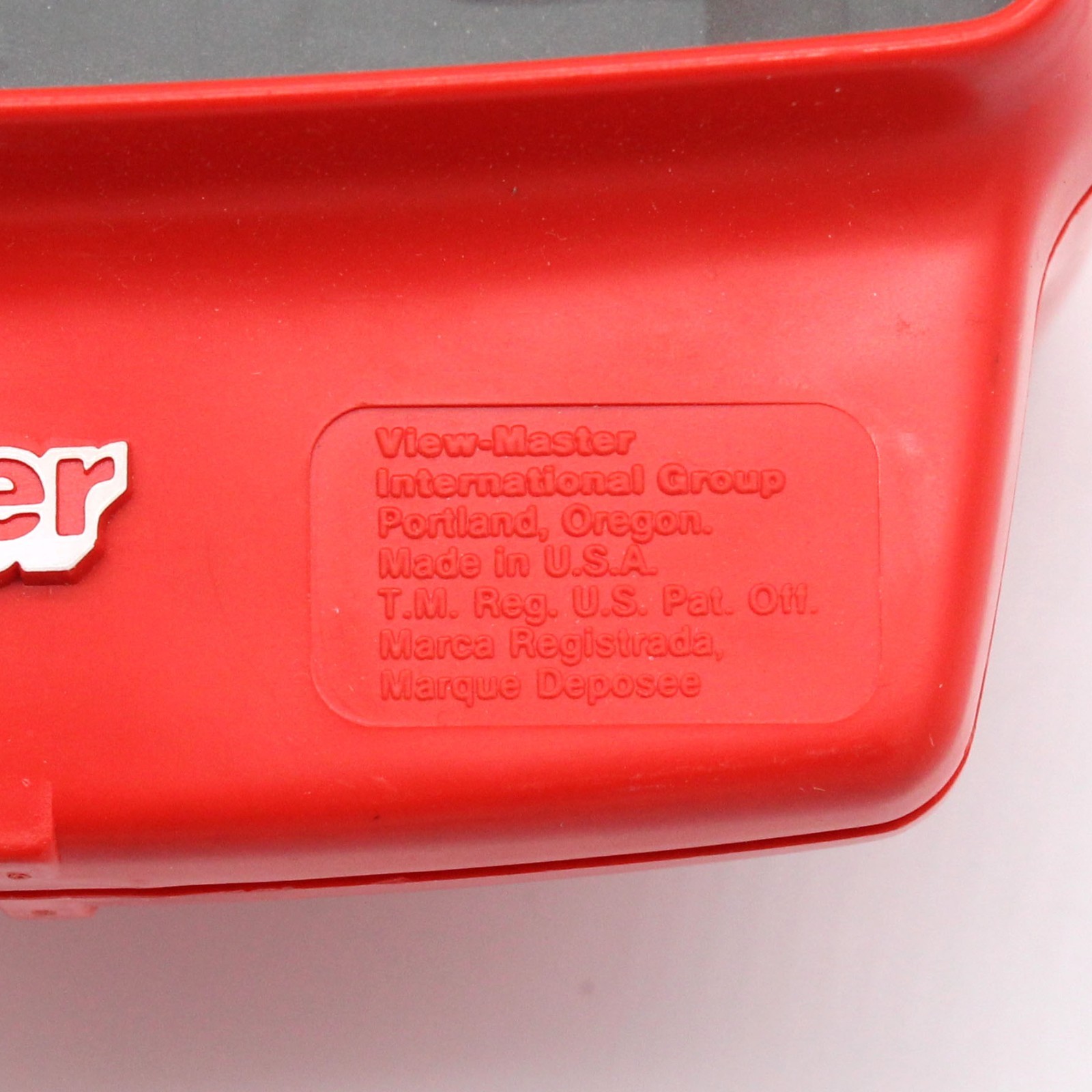 Viewmaster Viewer Red Model L Orange Lever View-Master Toy Made in USA