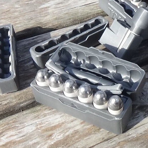 44 Cal Paper Cartridge box (3D Printed Swing Top Model)