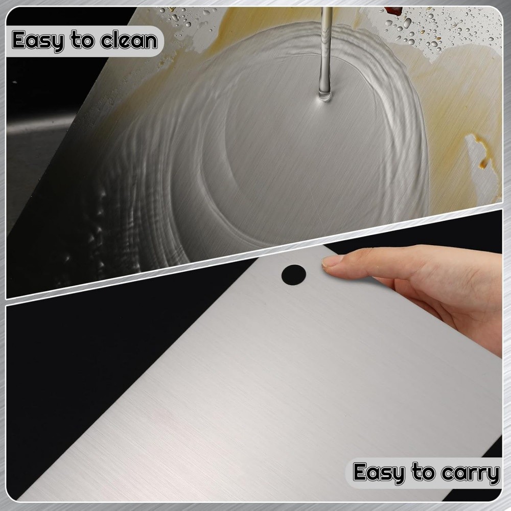 Titanium Cutting Board for Kitchen, Stainless Non Stick Chopping Board, Upgrade