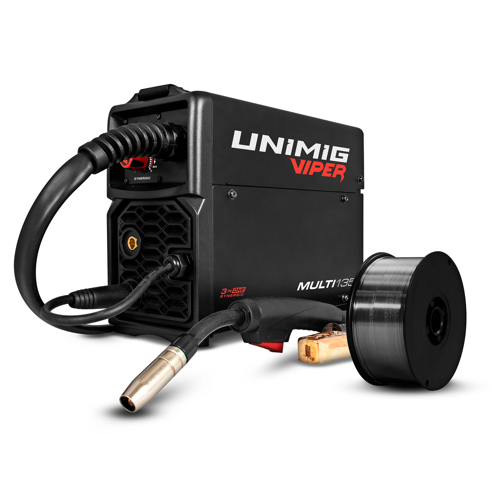 UNIMIG Viper 135 Multi 3-in-1 Mig Tig Stick Welder + Welding Torch, MMA U11005K