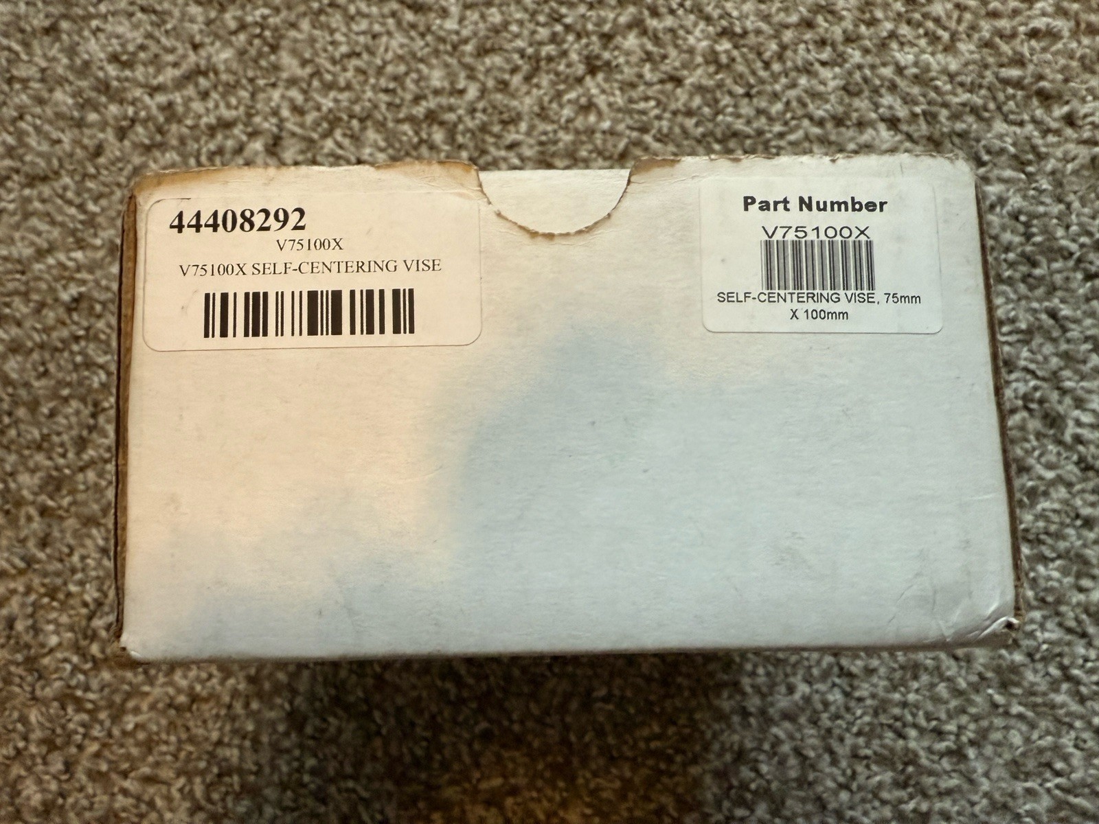 5th Axis V75100X 75mm x 100mm Self Centering Metric Vise NEW