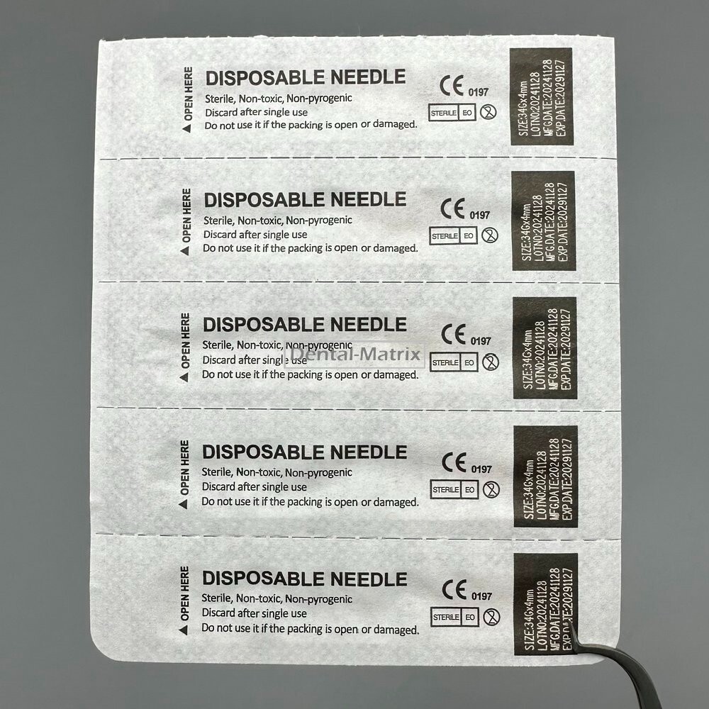 100x Painless small needle beauty ultrafine syringes Tip 32G 1.5/2.5/4/6/8/13mm