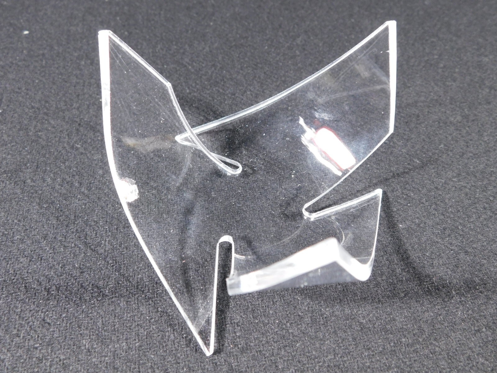 Display Stand Three Post TWIST Design Clear Lucite Medium Size