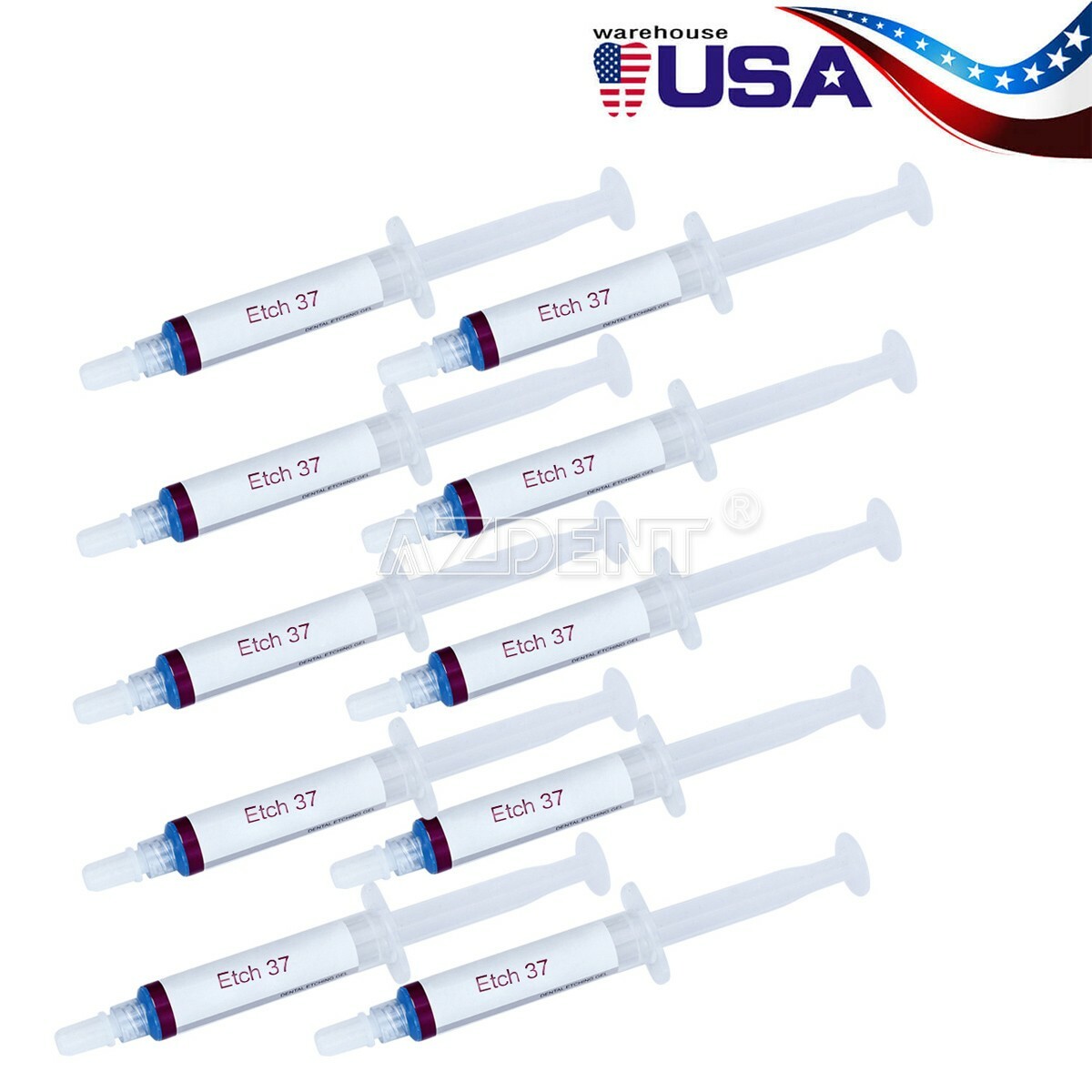 Dentex Dental Acid Etching Gel 37% 5 ml/syringe DX Etch 37