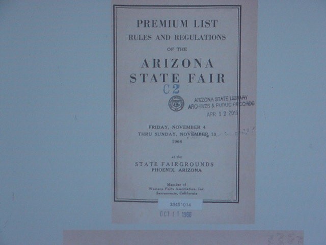 Arizona national livestock show Hereford cow cattte trophy 1966 Herald B Thurber