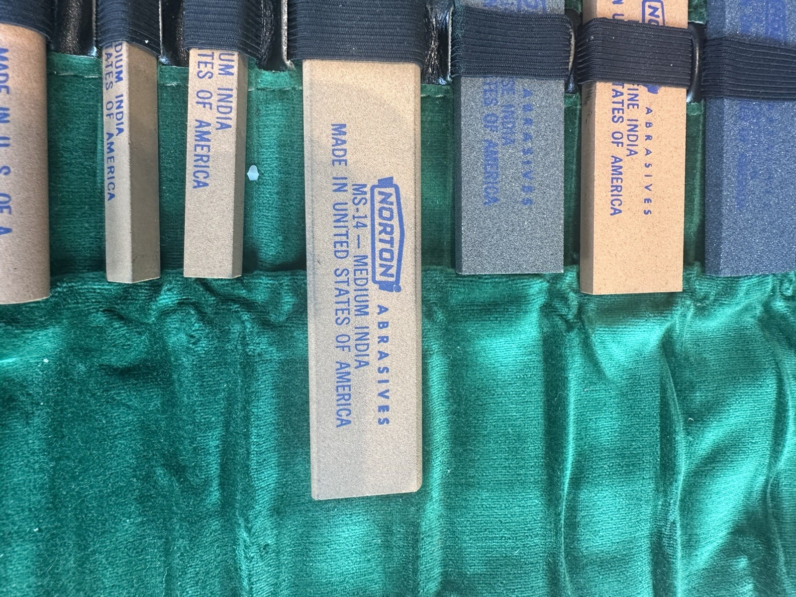 Norton Abrasives Oilstone Sample Roll **Pristine Condition** Made in U.S. of A