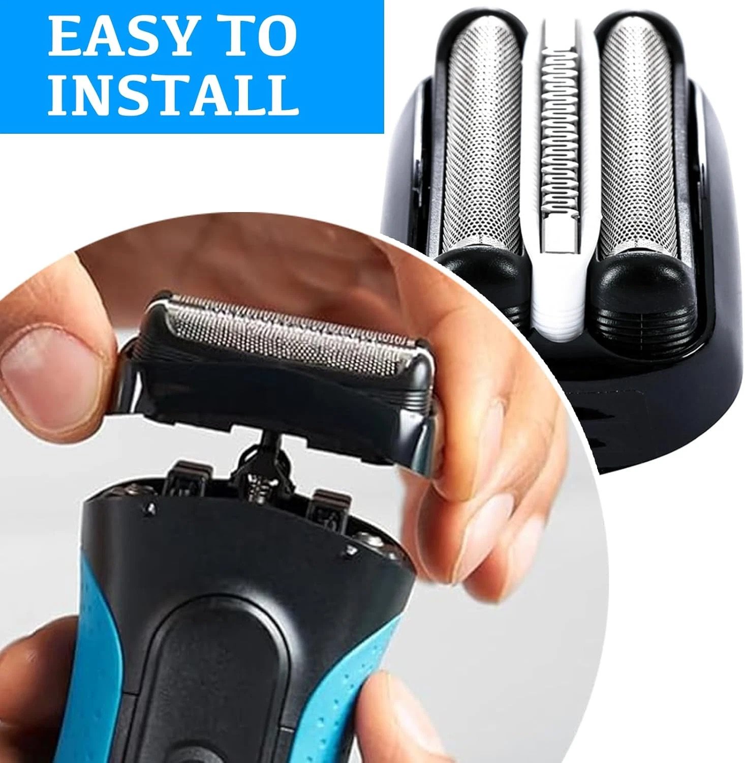 For Braun 32B Series 3 Electric Shaver Replacement Foil Cassette Cutters - 4PACK