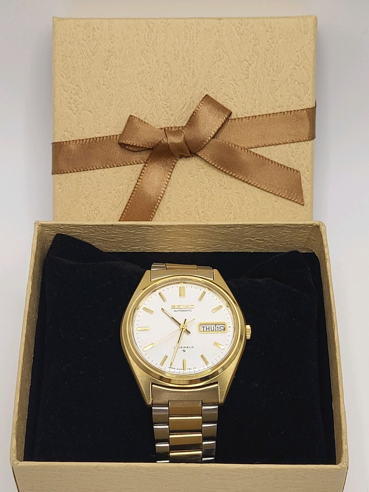 [NEAR MINT] 1979 Seiko Gold Automatic 17 Jewels Japan 6309-7149 Vintage Retro