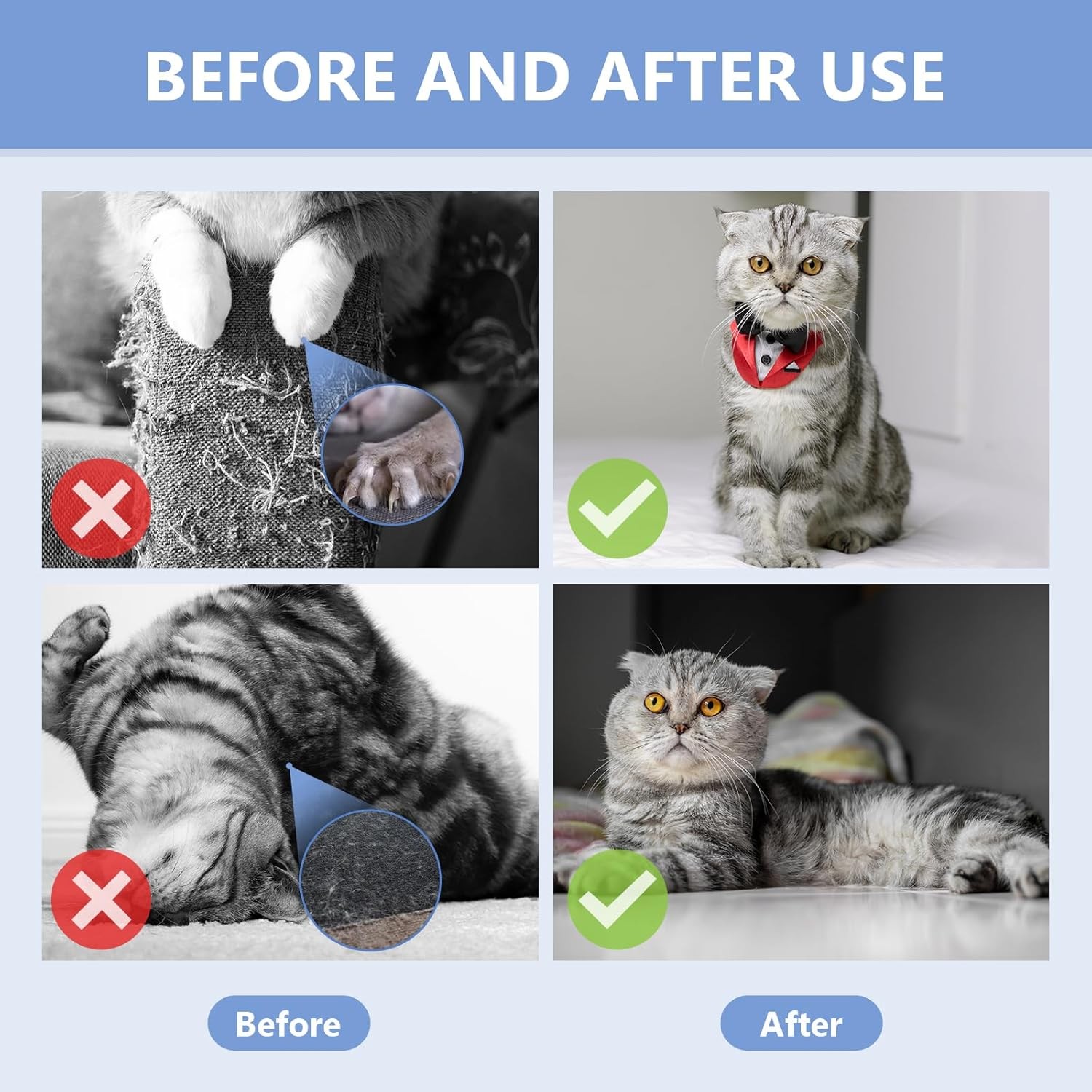 QQCherry Cat Spray Deterrent Effective Cat Scratch Furniture Protector 50ml