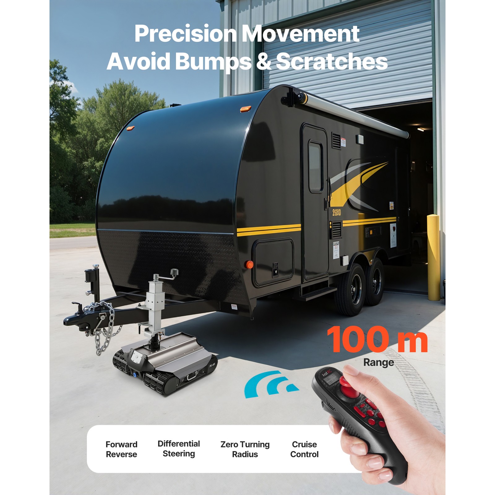 Uimoso Remote-Controlled Electric Trailer Mover with 9000 lbs Capacity