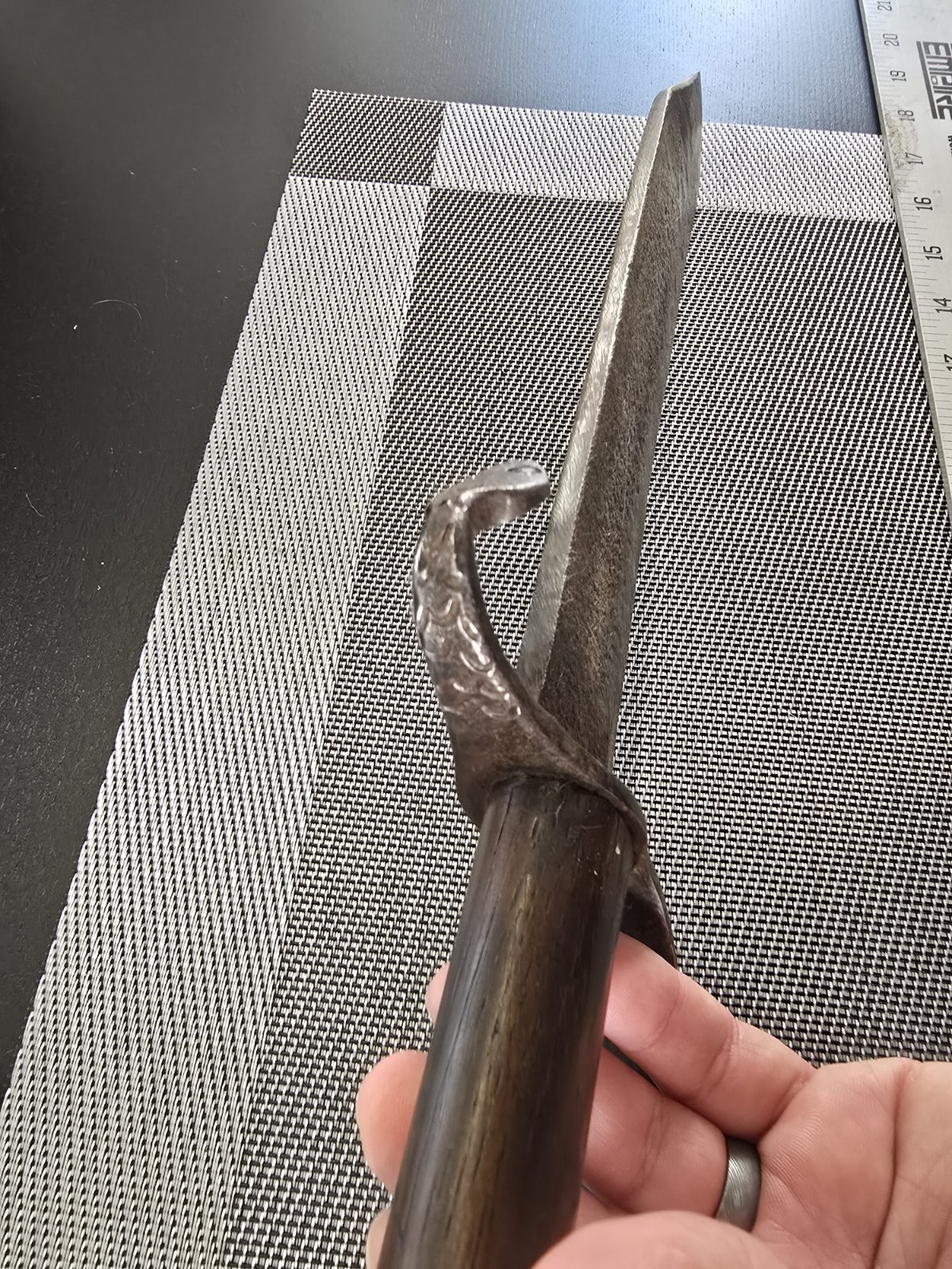 OLD ANTIQUE CONFEDERATE CIVIL WAR ERA SNAKE D GUARD BOWIE KNIFE FREE SHIPPING!!