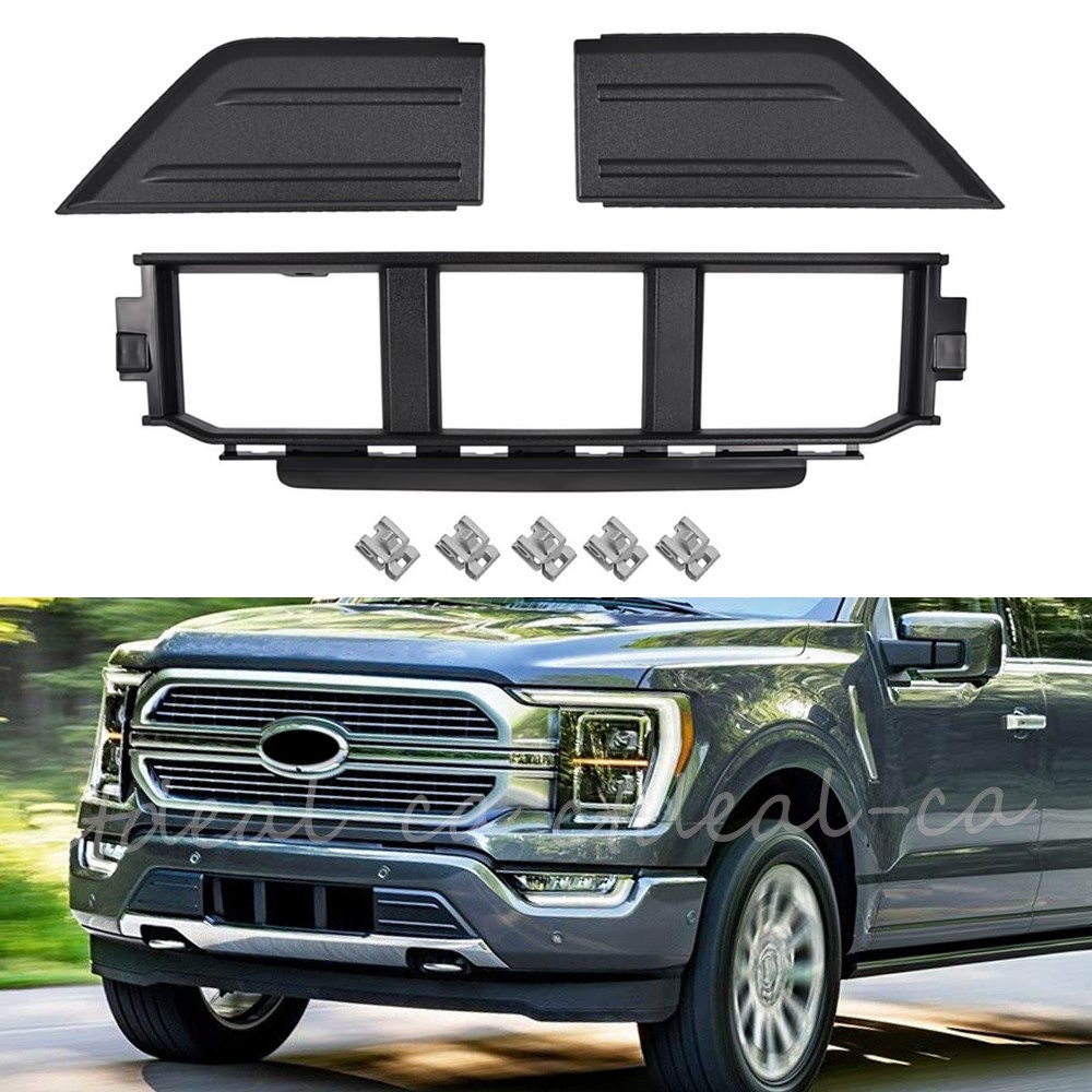 Front Bumper Grille+Corner Panel Cover Trim For Ford F150 2021-2024 ML3Z17B968BB