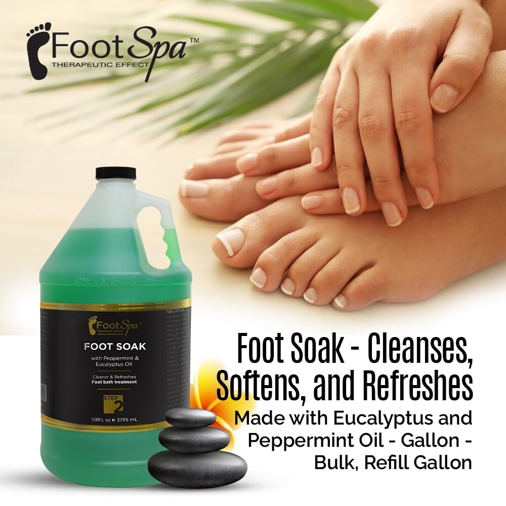 Foot Spa Pedi Spray Antiseptic Mint & Eucalyptus 128oz / 1 GALLON
